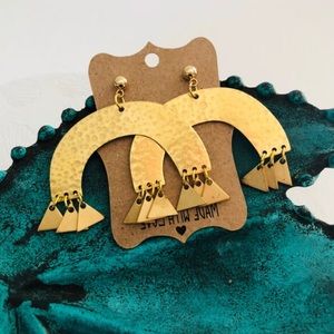 COPY - Handcrafted Brass earrings